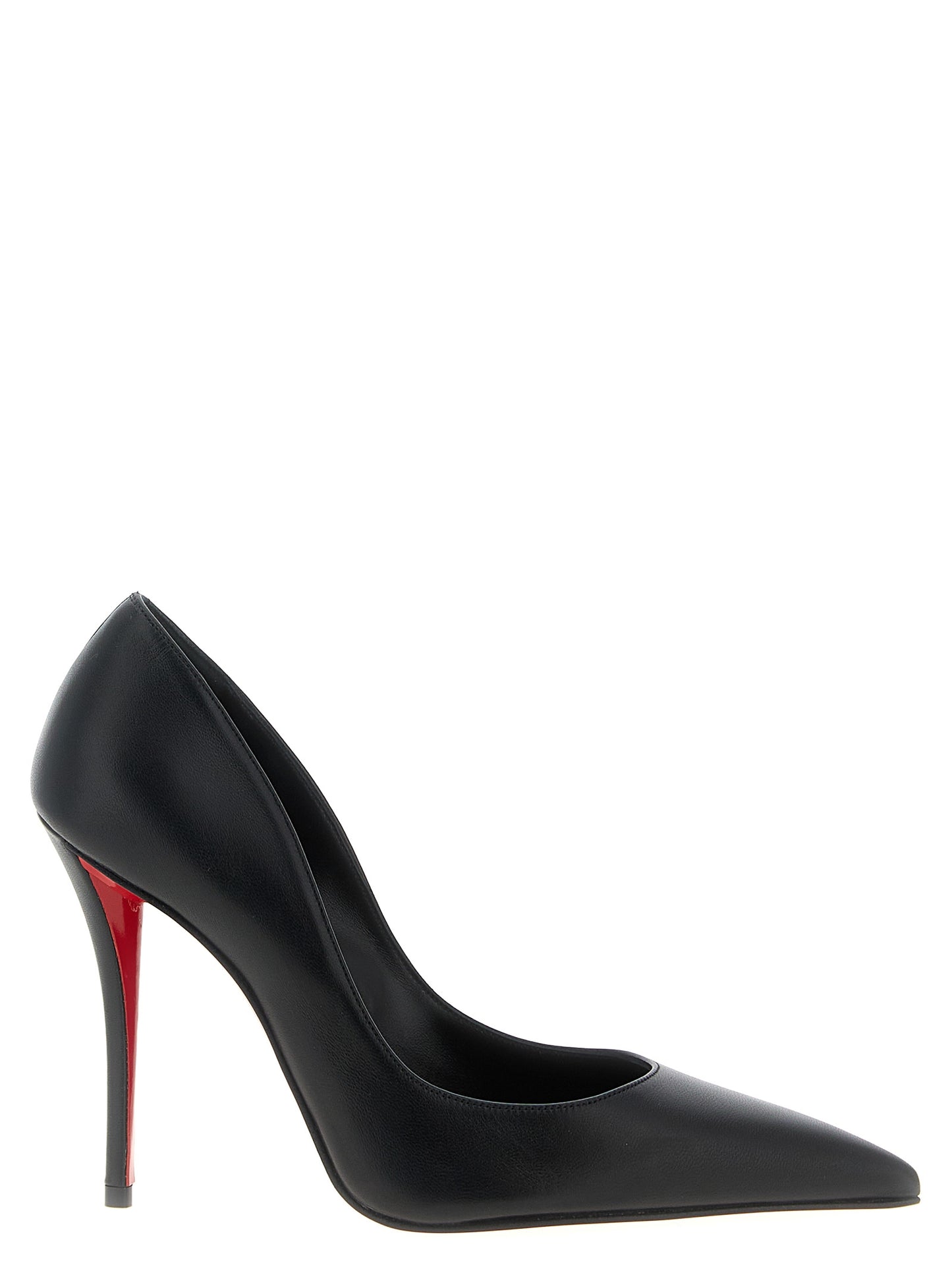 Zapatos de tacón de piel de cordero negra de Christian Louboutin