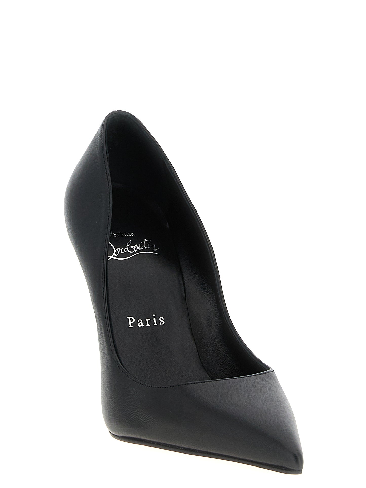 Zapatos de tacón de piel de cordero negra de Christian Louboutin