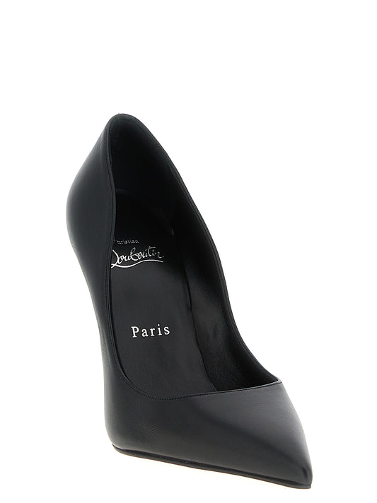 Zapatos de tacón de piel de cordero negra de Christian Louboutin