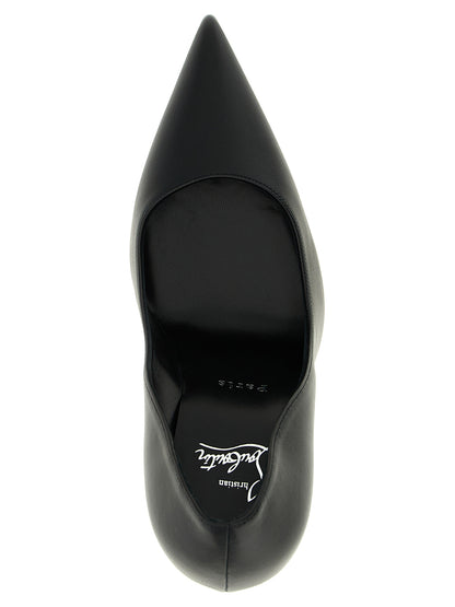Zapatos de tacón de piel de cordero negra de Christian Louboutin