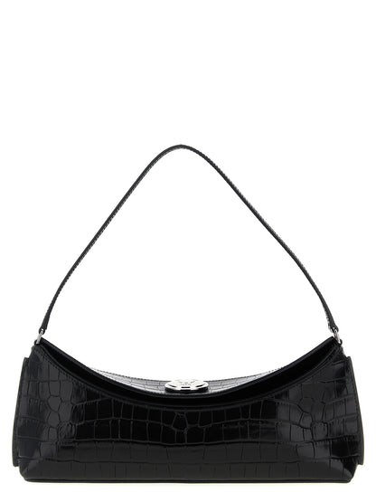 Bolso De Hombro Pochette En Piel De Vacuno Negro Jacquemus