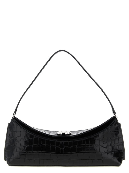 Bolso De Hombro Pochette En Piel De Vacuno Negro Jacquemus