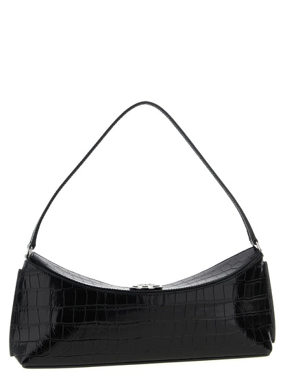 Bolso De Hombro Pochette En Piel De Vacuno Negro Jacquemus