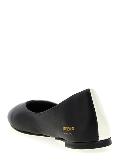 Jacquemus Bailarinas Bicolor de Piel de Cordero