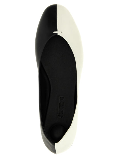 Jacquemus Bailarinas Bicolor de Piel de Cordero