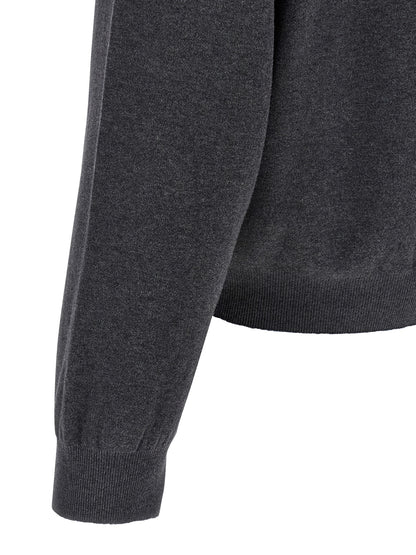 Balenciaga Cardigan En Coton Gris Modèle Camionneur