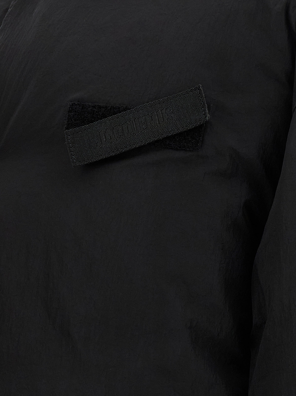 Jacquemus Chaqueta De Largo Completo En Poliamida Negra