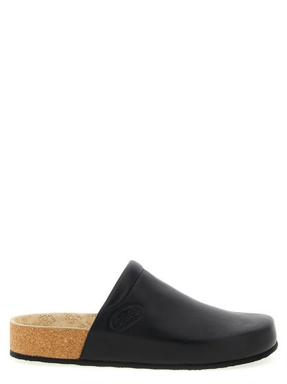 Zuecos Balenciaga de piel de becerro negra