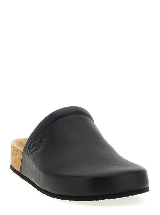 Zuecos Balenciaga de piel de becerro negra