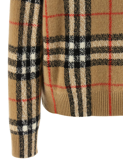Cárdigan Burberry de cachemir beige