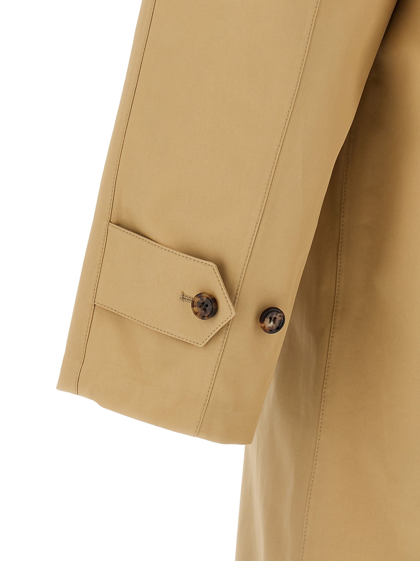 Abrigo Burberry de algodón beige