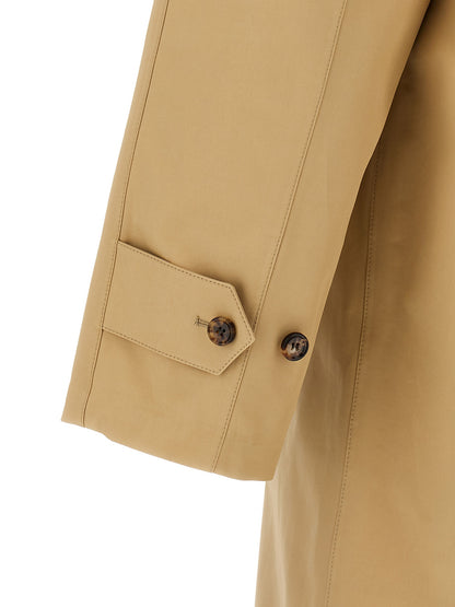 Abrigo Burberry de algodón beige