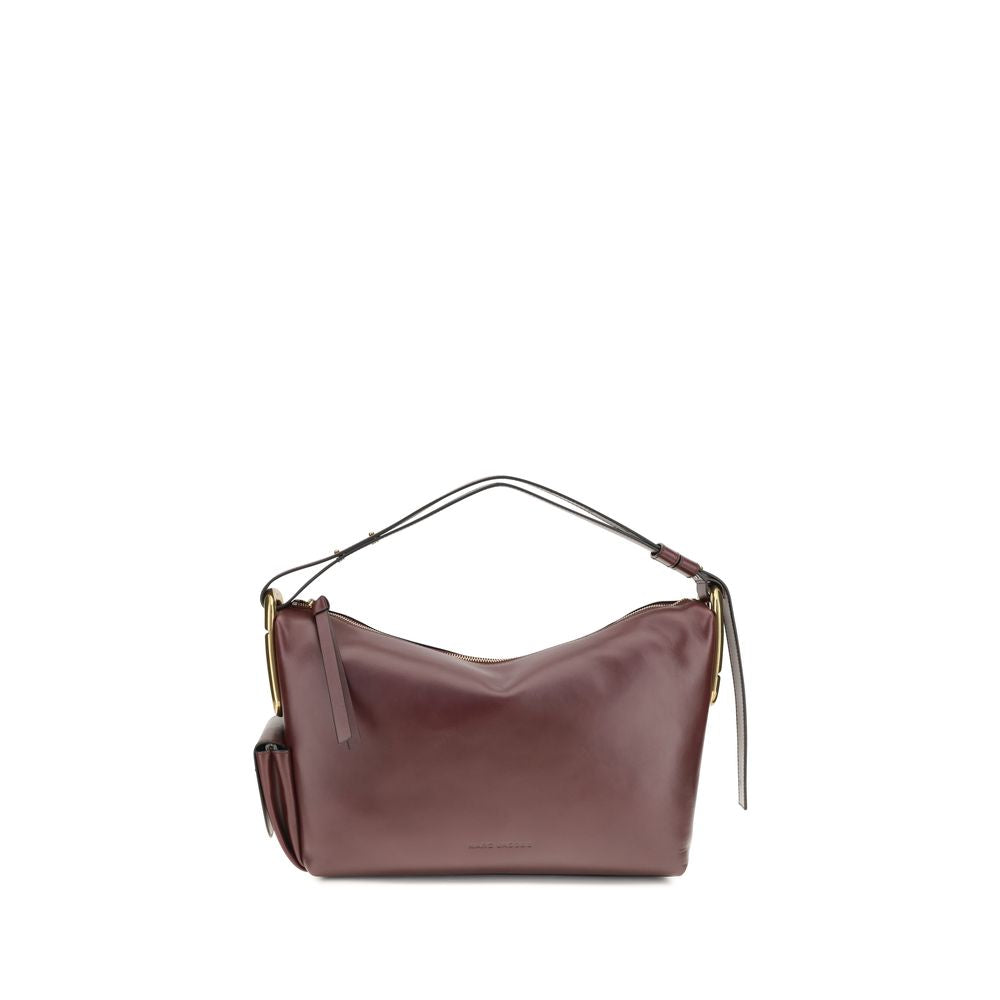 Bolso de hombro de piel de becerro Burdeos Bos Taurus de Marc Jacobs