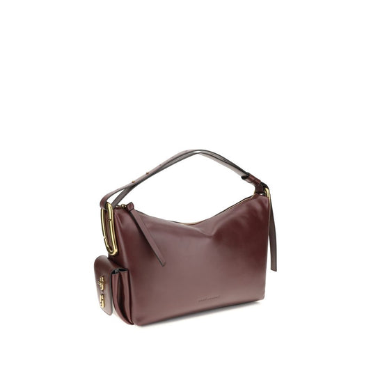 Bolso de hombro de piel de becerro Burdeos Bos Taurus de Marc Jacobs