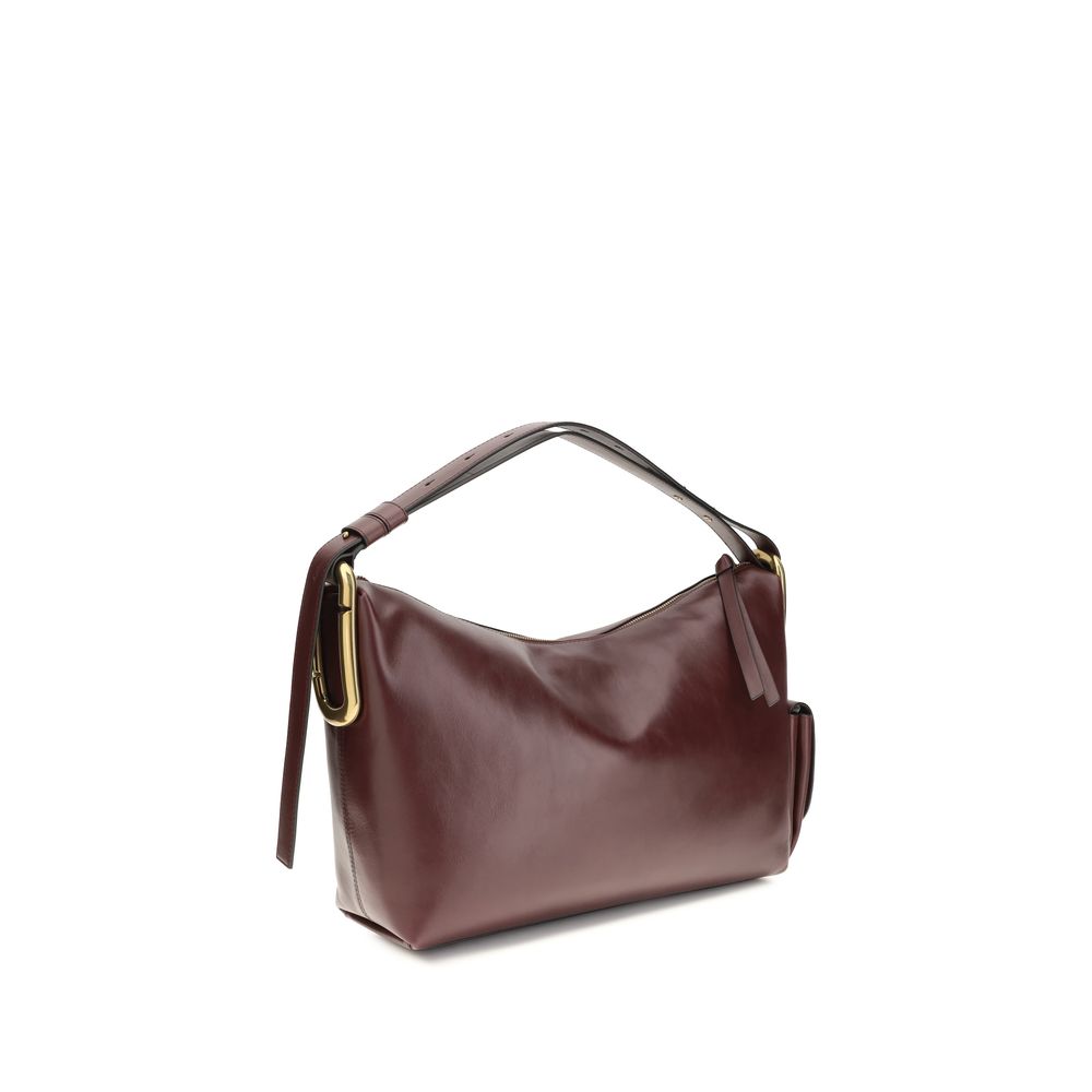 Bolso de hombro de piel de becerro Burdeos Bos Taurus de Marc Jacobs