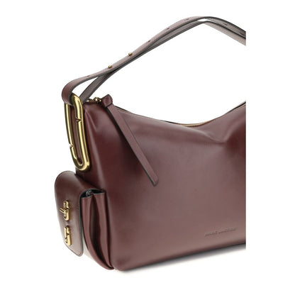 Bolso de hombro de piel de becerro Burdeos Bos Taurus de Marc Jacobs