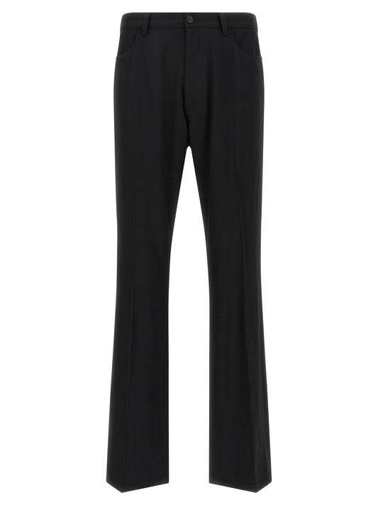 Pantalones de vestir de lana negros Balenciaga
