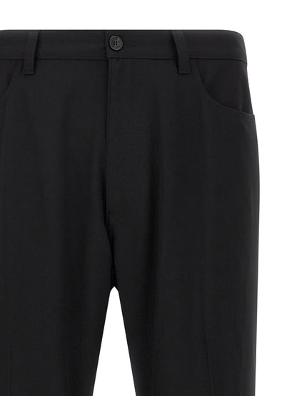 Pantalon de Costume Balenciaga Noir en Laine