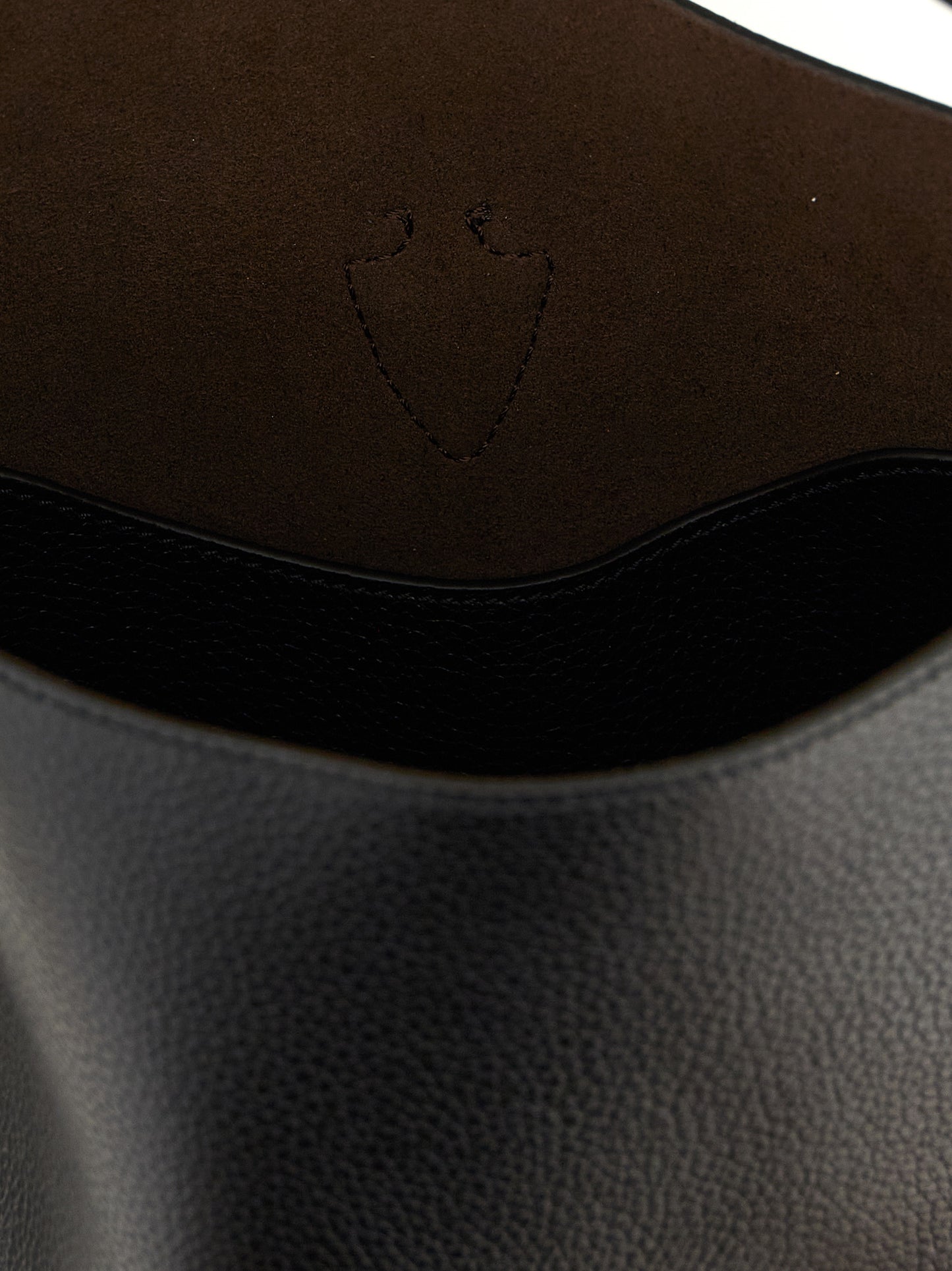 Sac à main Tod's en cuir de veau noir