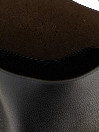 Sac à main Tod's en cuir de veau noir