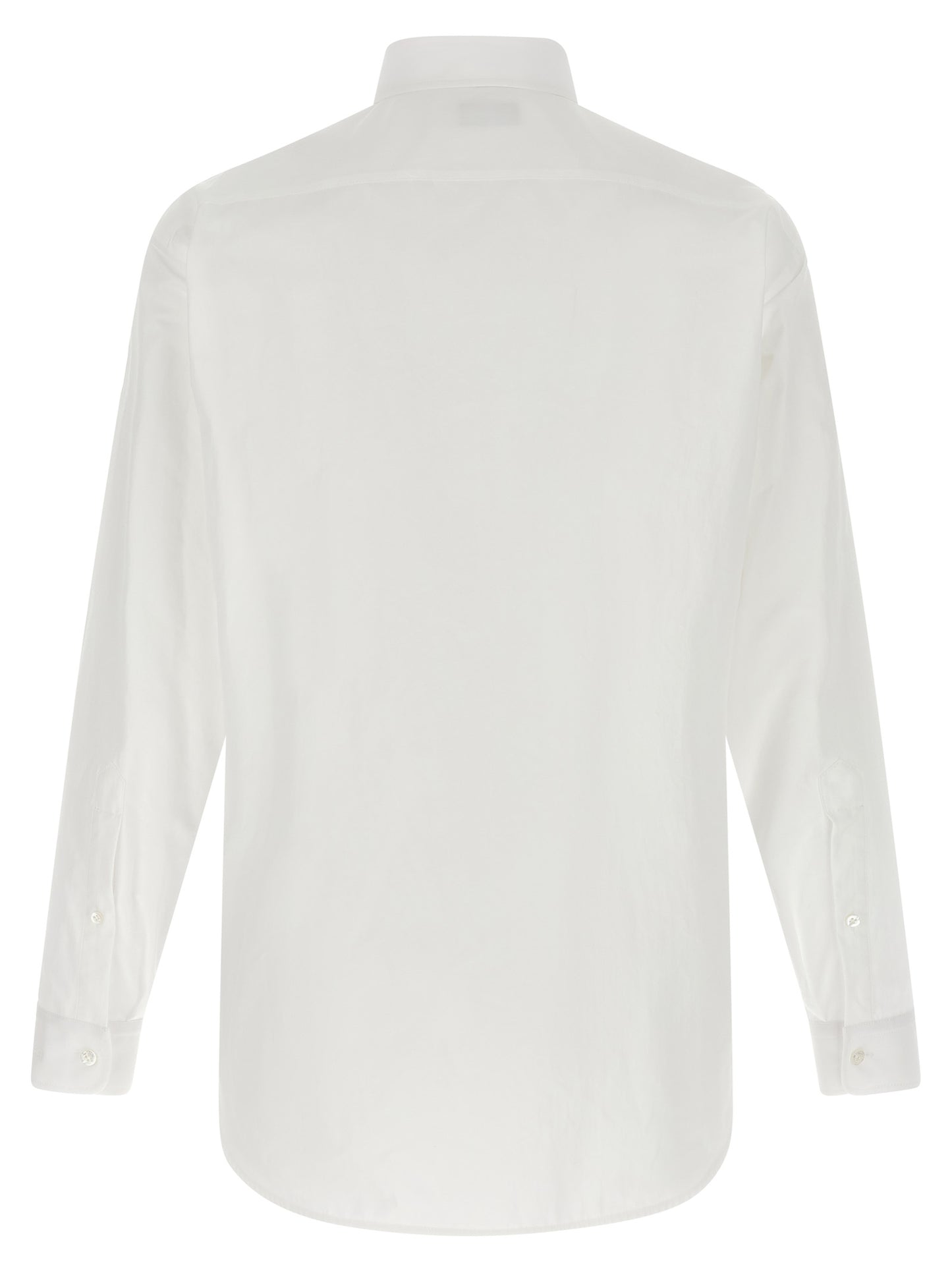 Blusa Balenciaga de Algodón Blanco Corte Limpio y Fresco