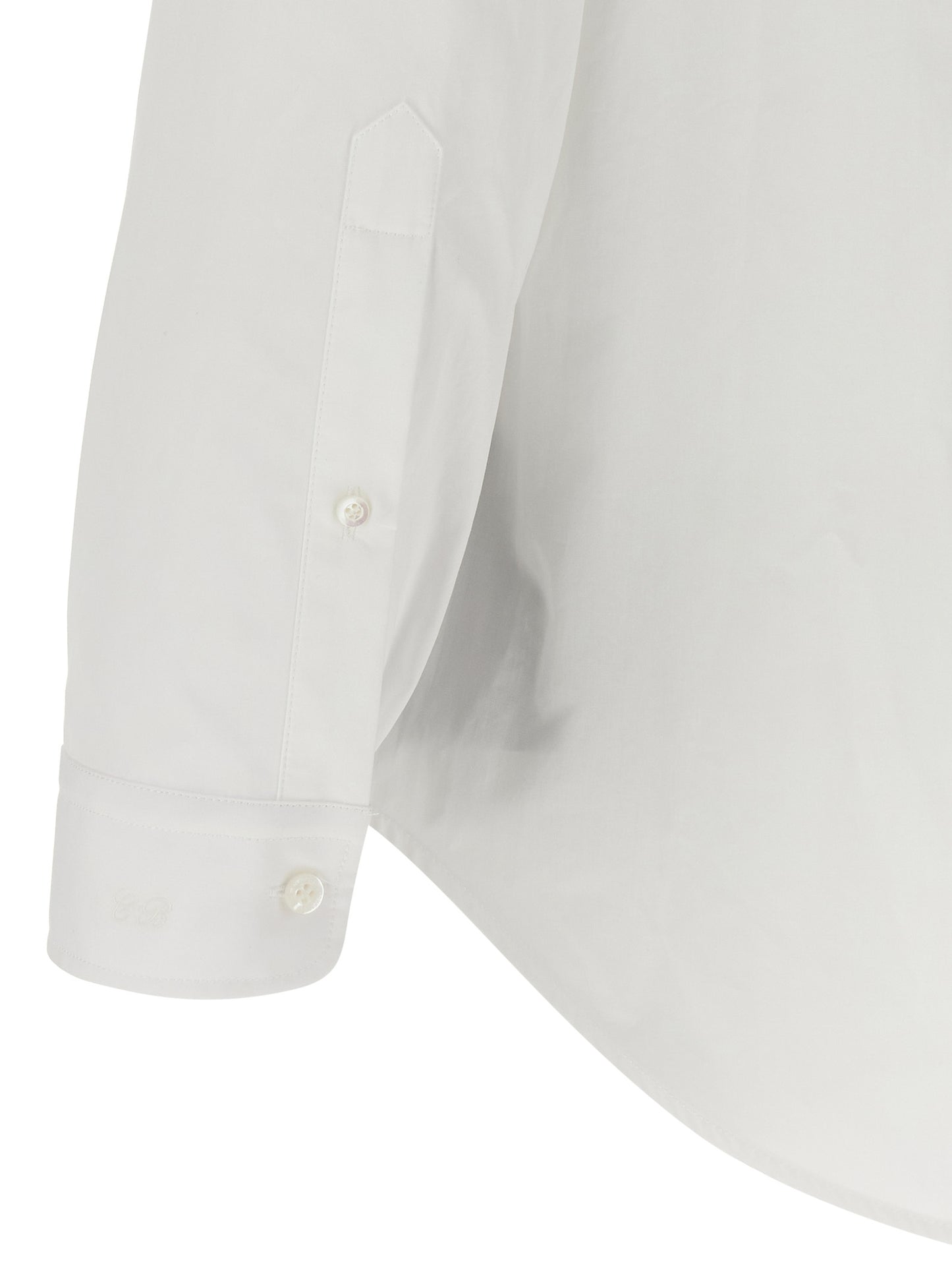Blusa Balenciaga de Algodón Blanco Corte Limpio y Fresco