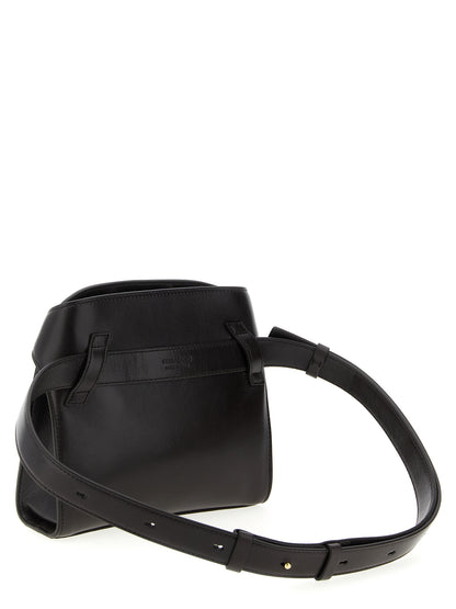Ferragamo Chestnut Leather Hug BB Crossbody Bag
