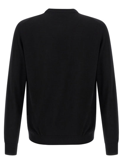 Gilet Fendi en Laine Vierge à Fermeture Éclair Noire