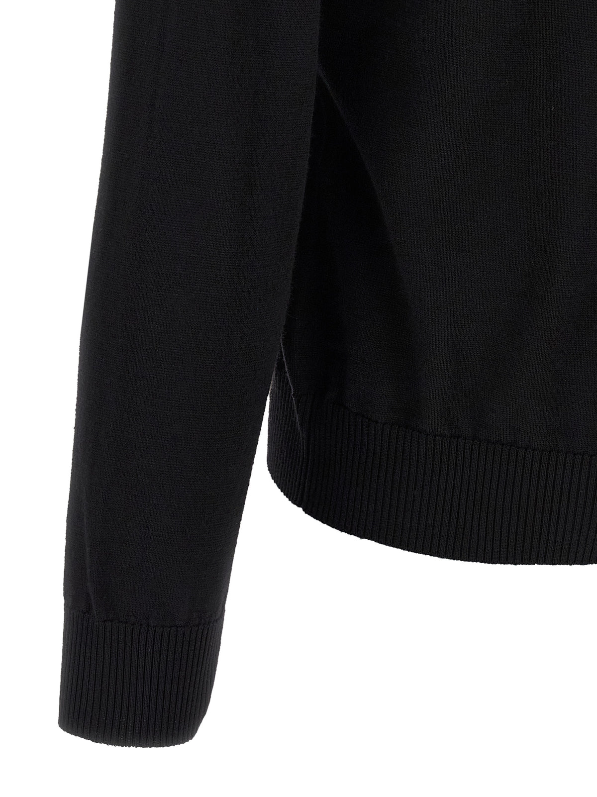 Gilet Fendi en Laine Vierge à Fermeture Éclair Noire