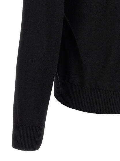 Gilet Fendi en Laine Vierge à Fermeture Éclair Noire