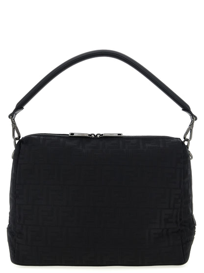Bolso de hombro Fendi de poliamida negra