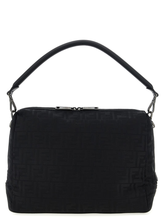 Bolso de hombro Fendi de poliamida negra