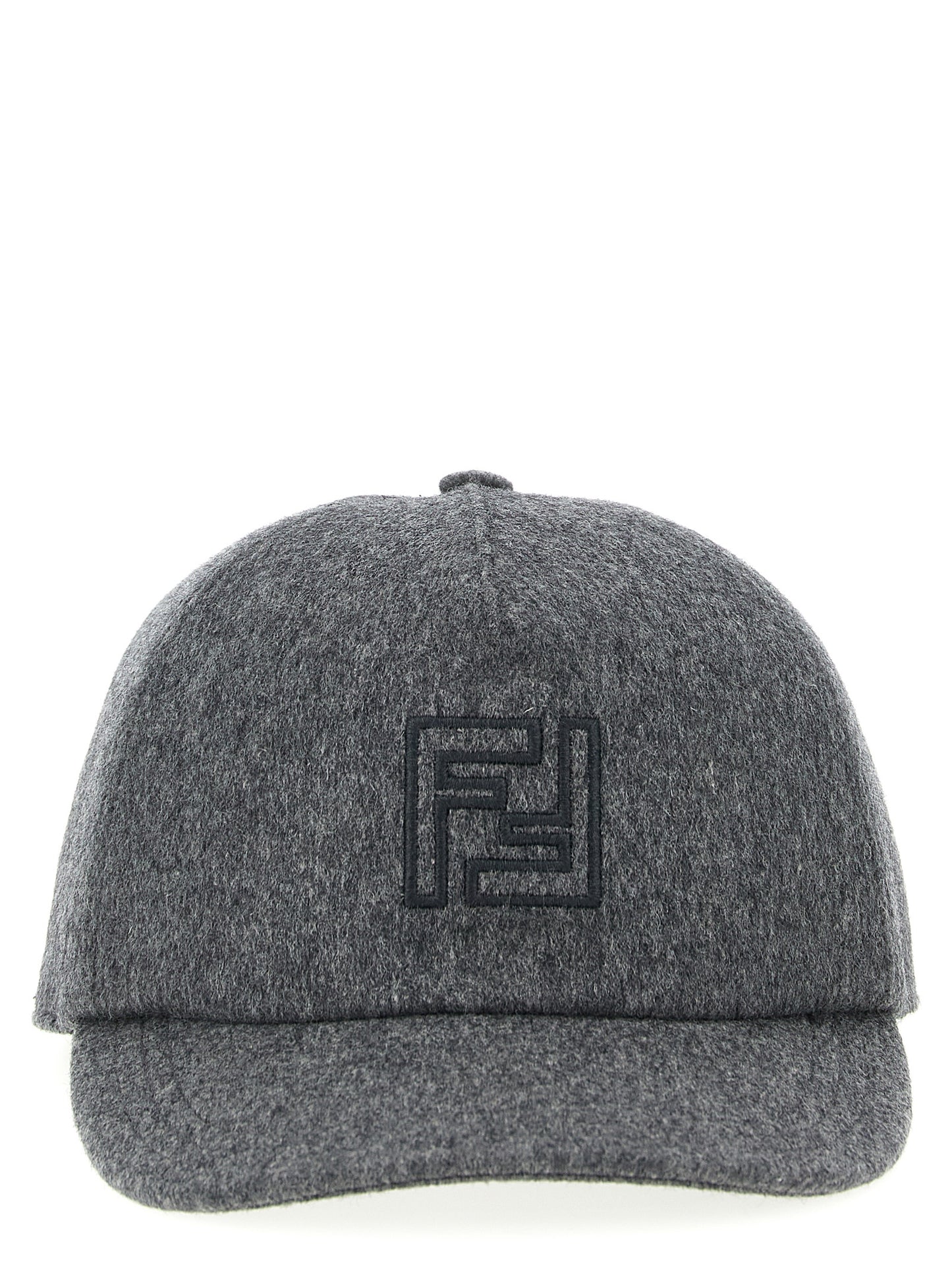 Fendi Gorra Estilo Béisbol De Lana Gris - Diseño Atemporal