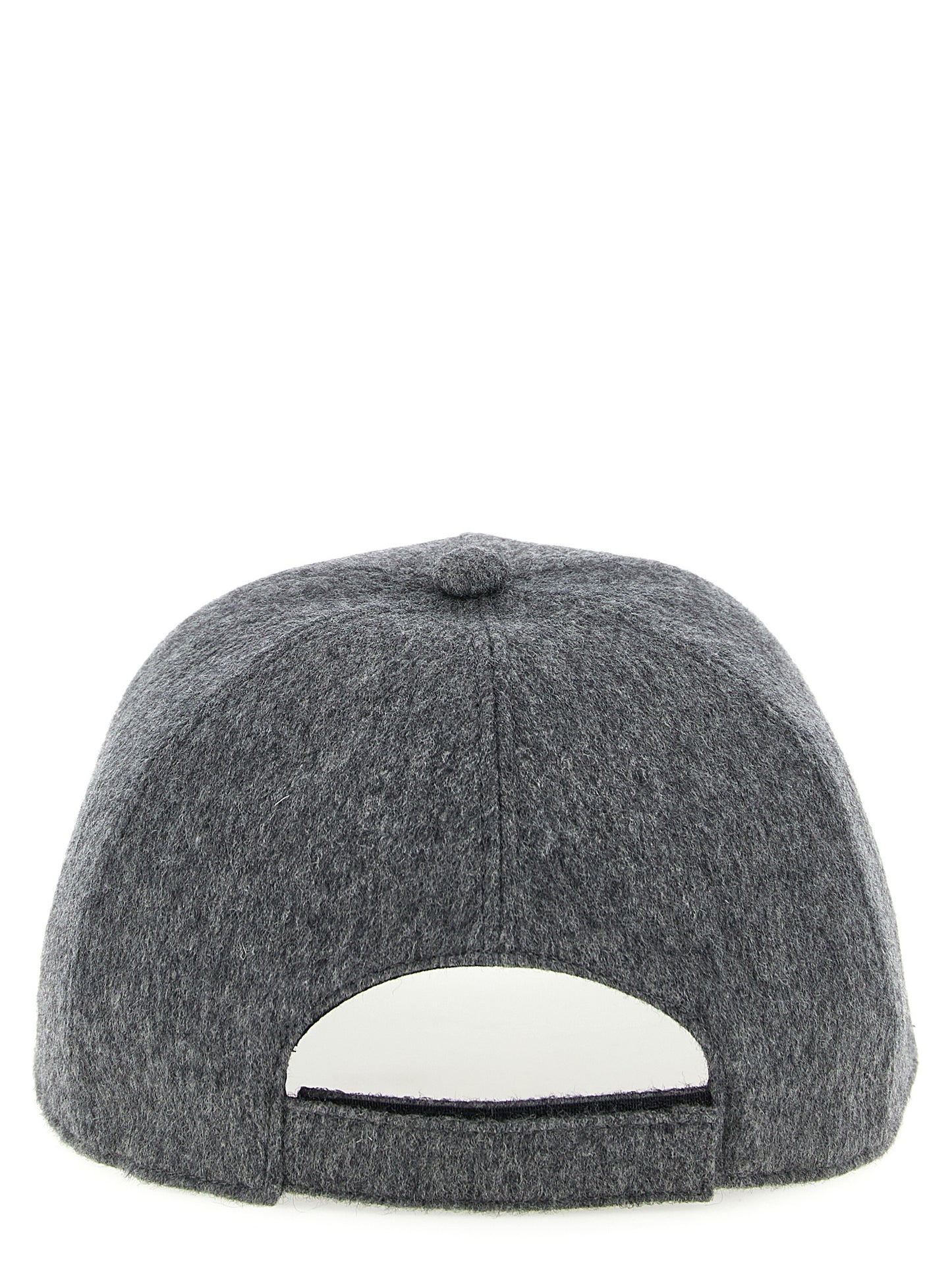 Fendi Gorra Estilo Béisbol De Lana Gris - Diseño Atemporal