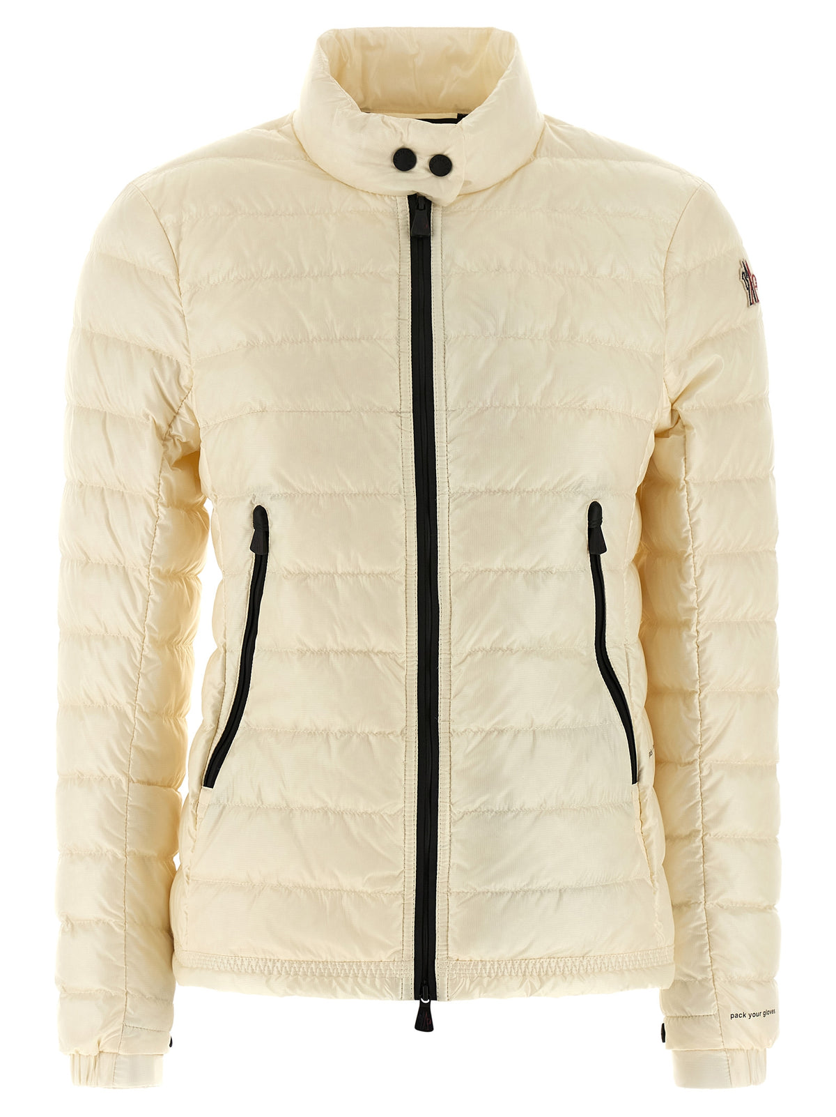 Moncler Grenoble Doudoune longue en polyamide blanc