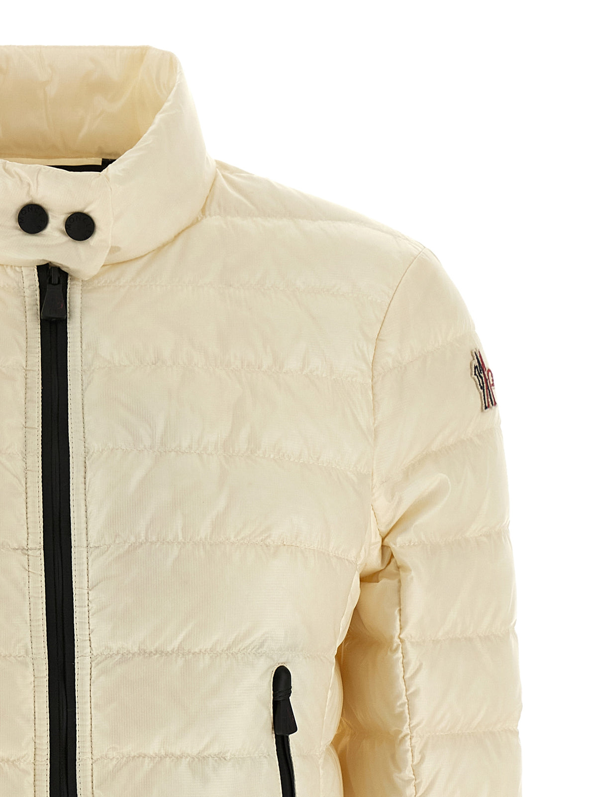 Moncler Grenoble Doudoune longue en polyamide blanc