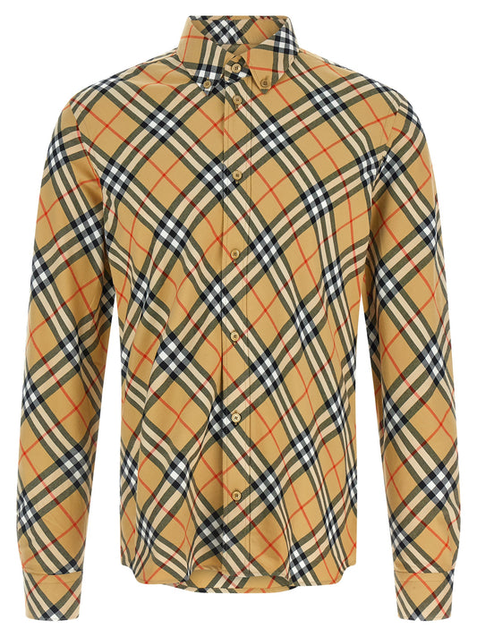 Blusa de algodón beige de Burberry