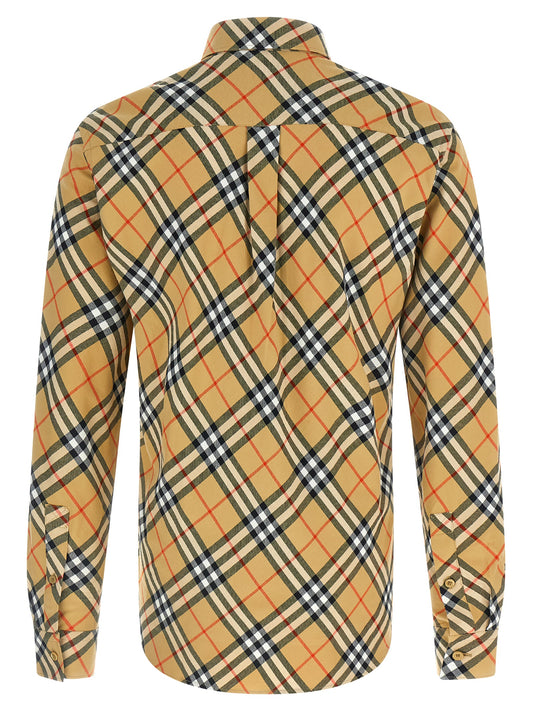 Blusa de algodón beige de Burberry