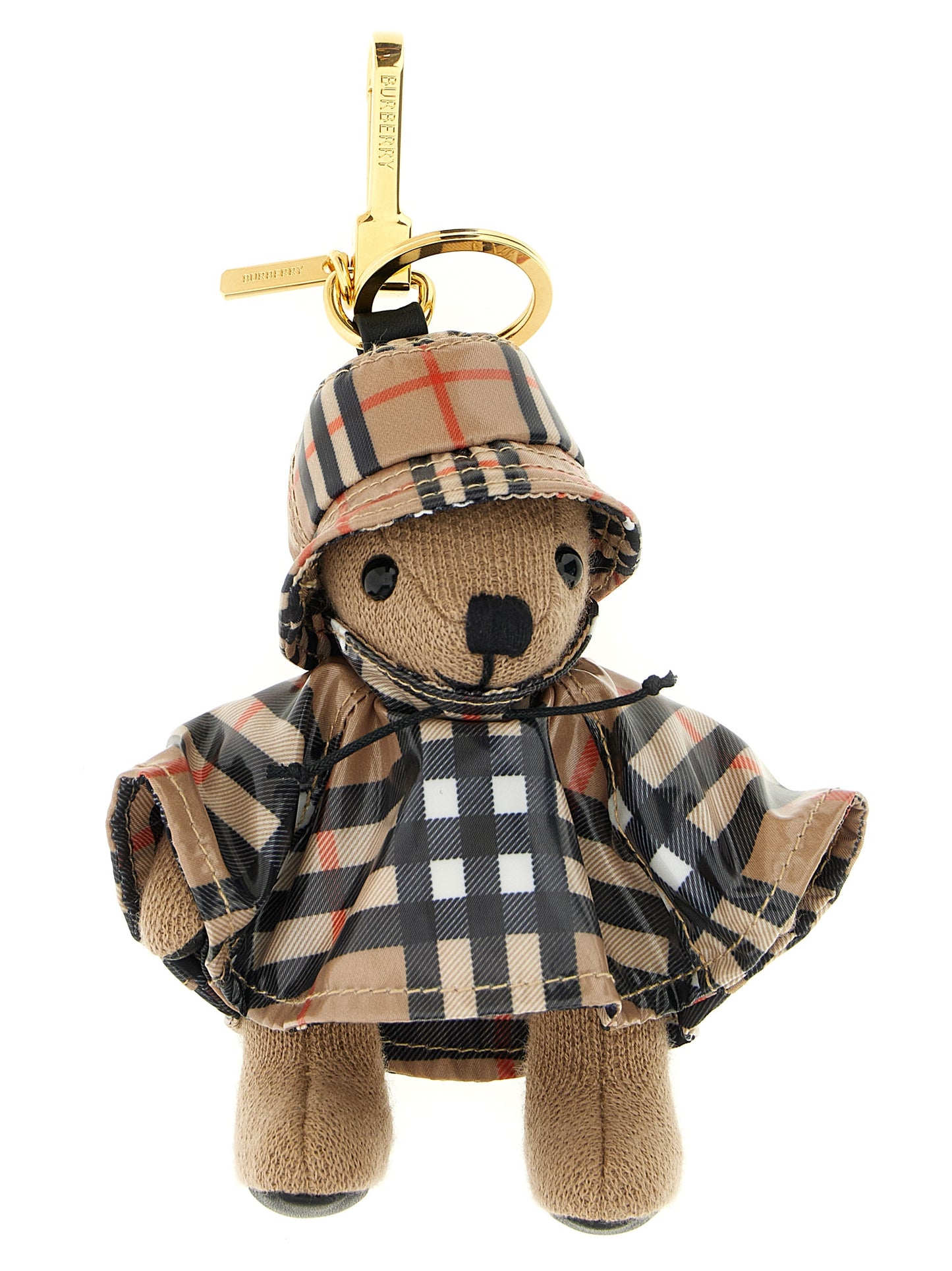 Llavero Burberry multicolor de lana