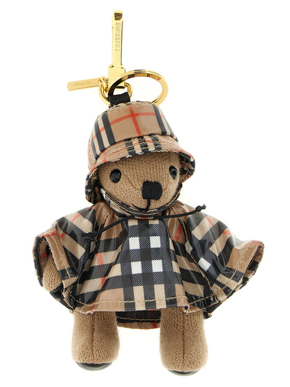 Llavero Burberry multicolor de lana
