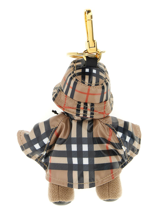 Llavero Burberry multicolor de lana