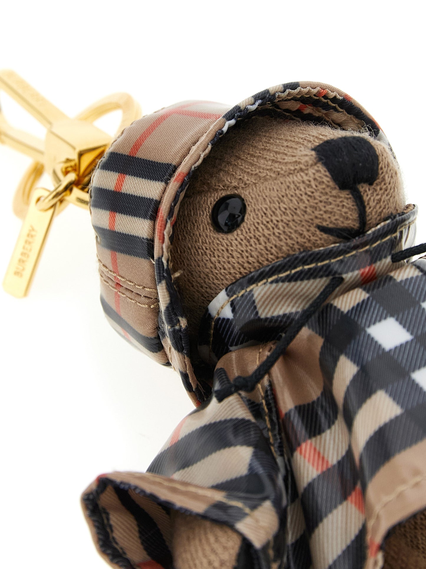 Llavero Burberry multicolor de lana