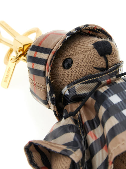 Llavero Burberry multicolor de lana
