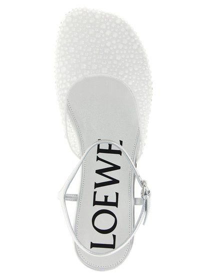 Bailarinas Loewe de poliamida blanca