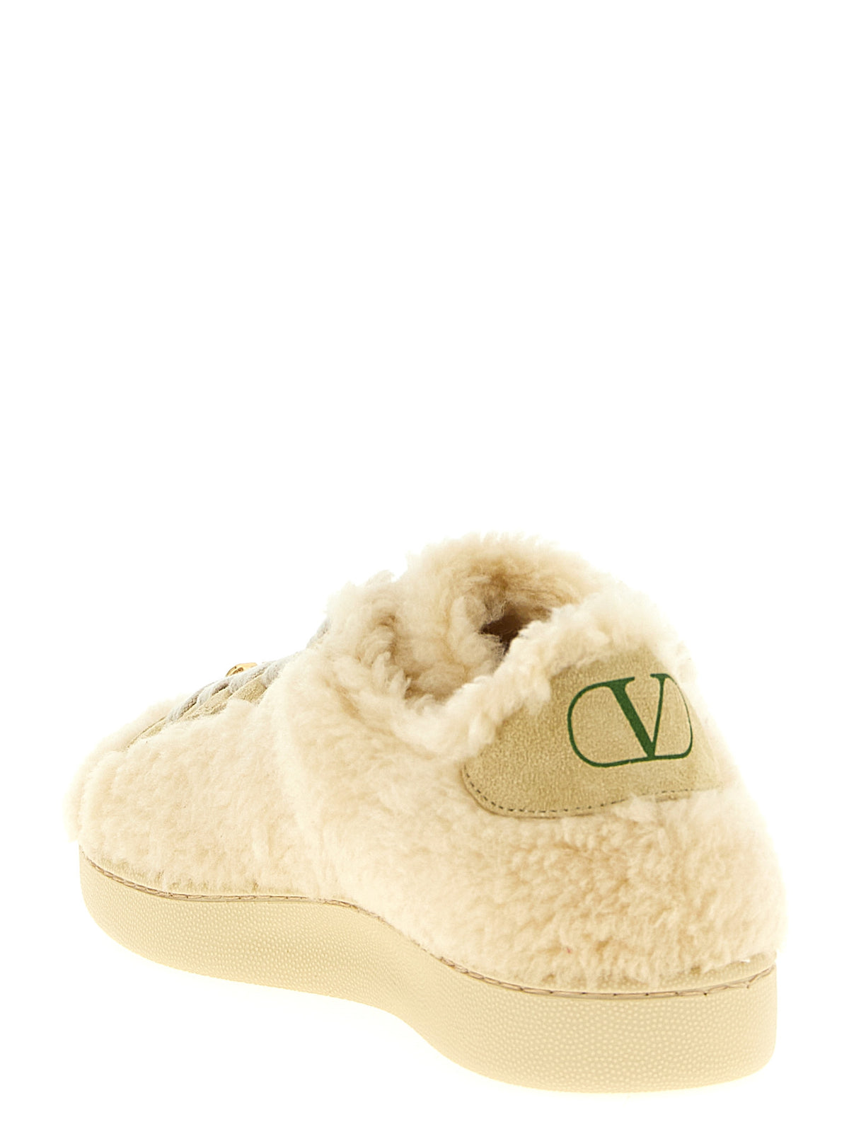 Valentino Garavani Beige Wool Sport Sneakers