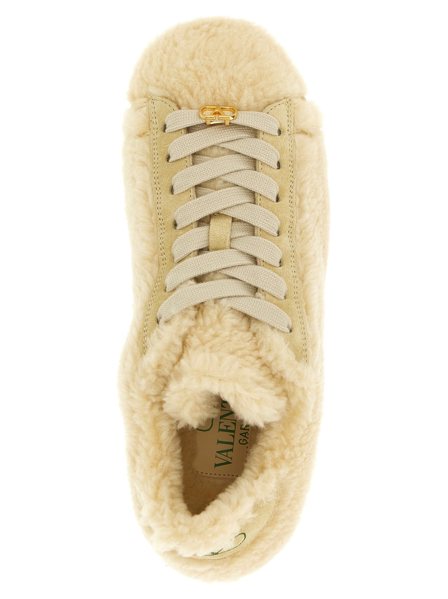 Valentino Garavani Beige Wool Sport Sneakers