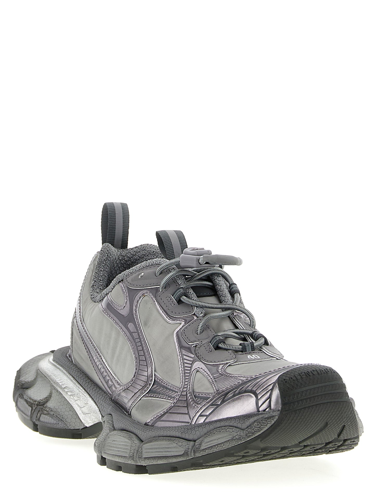 Balenciaga Zapatillas Deportivas De Poliéster Gris