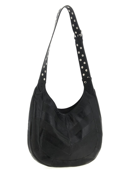 Bolso de hombro Valentino Garavani negro de piel de cordero