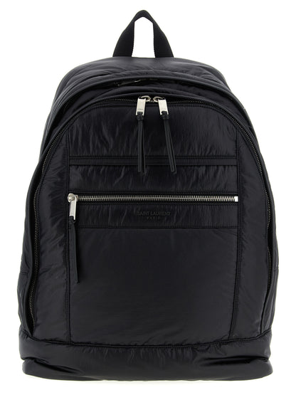 Mochila Saint Laurent de piel de becerro negra