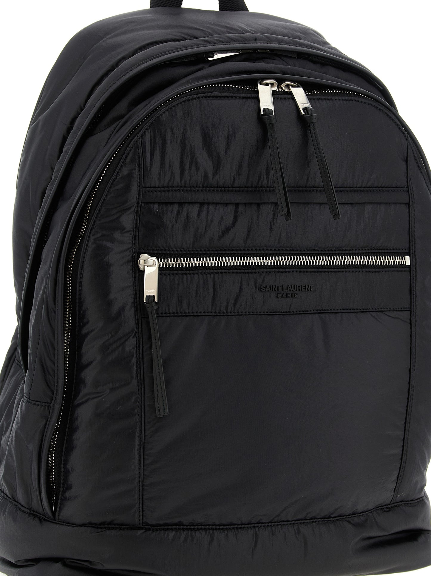 Mochila Saint Laurent de piel de becerro negra